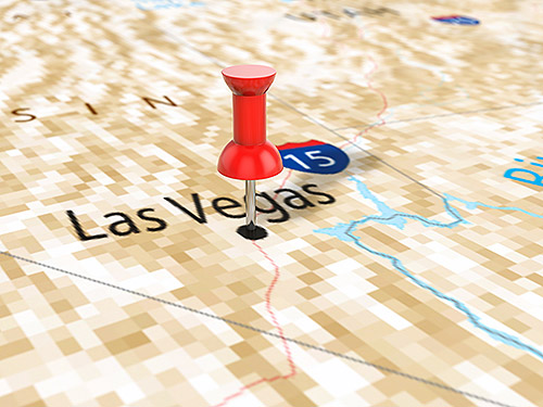 Map showing Las Vegas